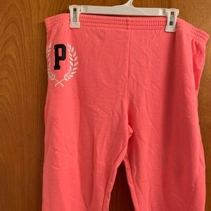 VS PINK Comfy Bright Pink Sweatpants